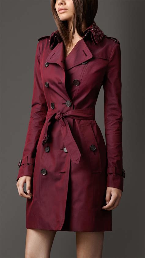 trench burberry rouge